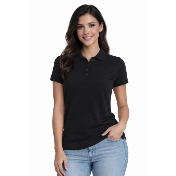 Koszulka polo damska czarna roz.3XL